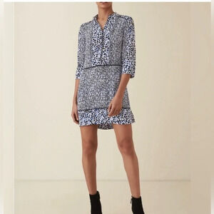 REISS Anush Printed Tea Dress Size 6 1414